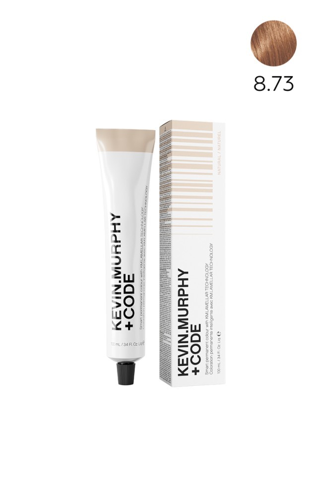 K.M+Code 8.73 8CHG Light.Blonde.Chocolate.Gold Краска для волос 100 мл Smart Permanent Colour Lamellar Technology