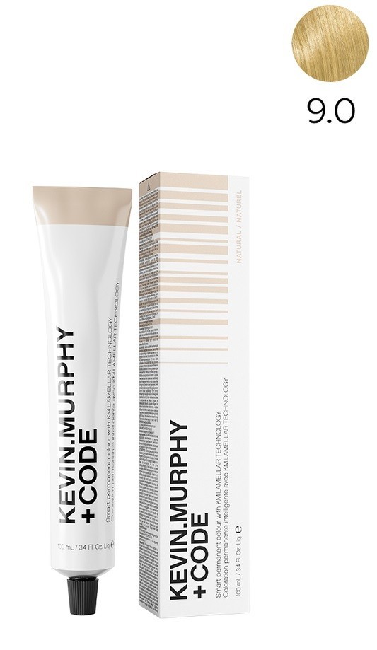 K.M+Code 9.0 9N Very.Light.Blonde.Natural Краска для волос 100 мл Smart Permanent Colour Lamellar Technology