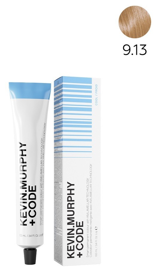 K.M+Code 9.13 9AG Very.Light.Blonde.Ash.Gold Краска для волос 100 мл Smart Permanent Colour Lamellar Technology