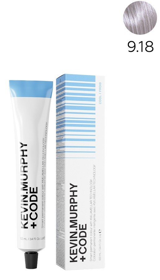 K.M+Code 9.18 9AV Very.Light.Blonde.Ash.Violet Краска для волос 100 мл Smart Permanent Colour Lamellar Technology