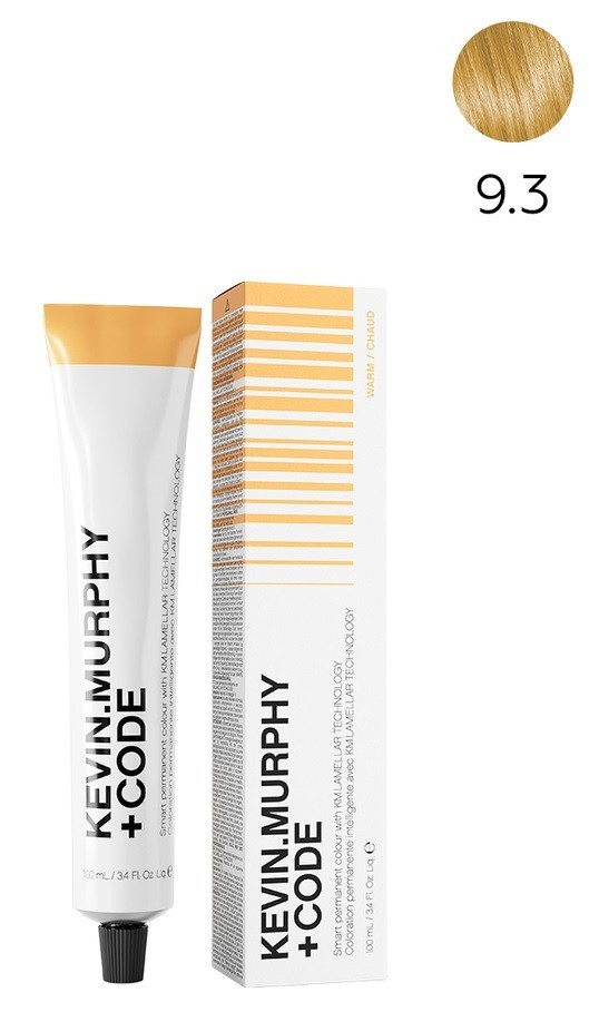 K.M+Code 9.3 9G Very.Light.Blonde.Gold Краска для волос 100 мл Smart Permanent Colour Lamellar Technology
