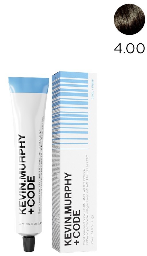Kevin Murphy+Code 4.00 4NN Краска для волос 100 мл Medium.Brown.Natural.Intense Smart Permanent Colour With KM.Lamellar Technology
