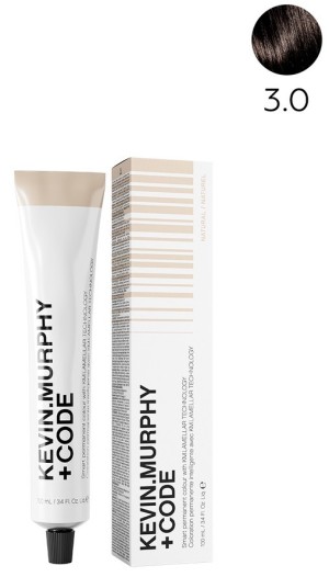 Kevin.M+Code 3.0 3N Dark.Brown.Natural Краска для волос 100 млSmart Permanent Colour With KM.Lamellar Technology