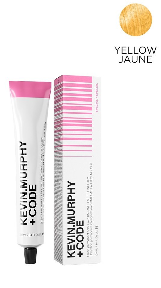 K.M+Code Yellow Jaune Краска для волос 100 мл Smart Permanent Colour Lamellar Technology