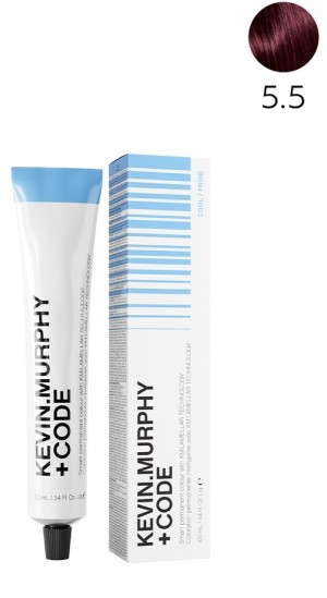 Kevin.M+Code 5.5 5M Light.Brown.Mahogany Краска для волос 100 мл Smart Permanent Colour With KM.Lamellar Technology