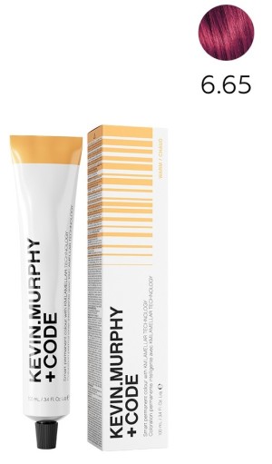 Kevin.M+Code 6.65 6RM Dark.Blonde.Red.Mahogany Краска для волос 100 мл Smart Permanent Colour With KM.Lamellar Technology