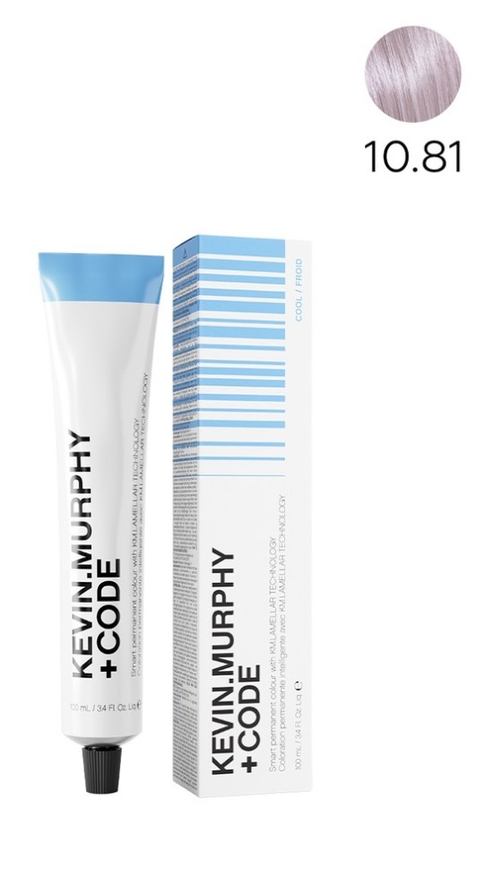 K.M+Code 10.81 10VA Platinum.Blonde.Violet.Ash Краска для волос 100 мл Smart Permanent Colour Lamellar Technology