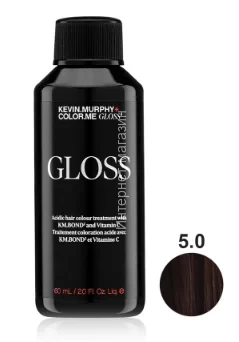 Color.Me Gloss Полуперманентный гелевый краситель c кислым pH Gloss Acidic 5.0/5N Light.Brown.Natural 60 мл Светлый. Коричневый. Натуральный