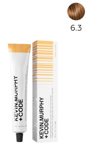 K.M+Code 6.3 6G Dark.Blonde.Gold Краска для волос 100 мл Smart Permanent Colour Lamellar Technology