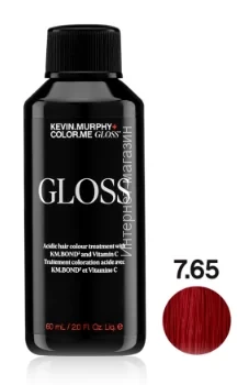 Color.Me Gloss Полуперманентный гелевый краситель c кислым pH Gloss Acidic 7.65/7RM Medium.Blonde.Red.Mahogany 60 мл Средний Блонд Красный Махагон