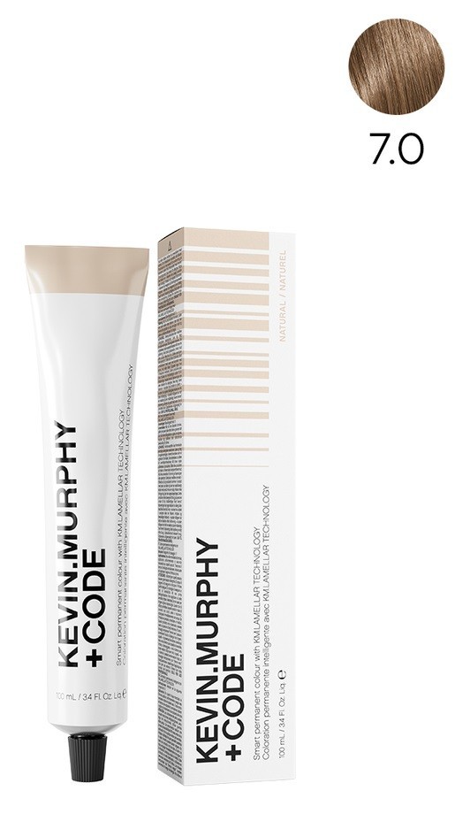 K.M+Code 7.0 7N Medium.Blonde.Natural Краска для волос 100 мл Smart Permanent Colour Lamellar Technology