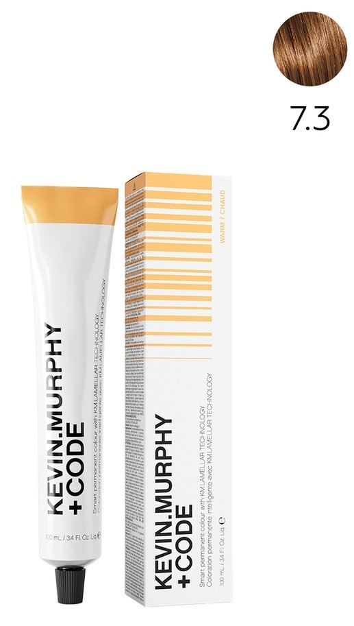 K.M+Code 7.3 7G Medium.Blonde.Gold Краска для волос 100 мл Smart Permanent Colour Lamellar Technology