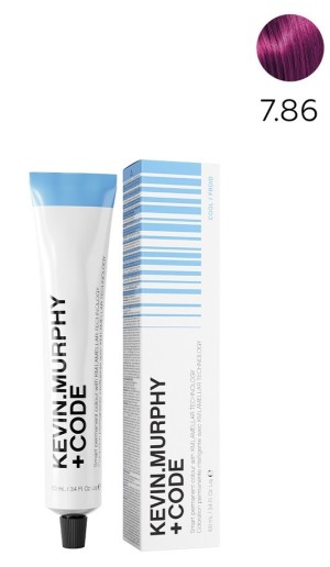 K.M+Code 7.86 7VR Medium.Blonde.Violet.Red Краска для волос 100 мл Smart Permanent Colour Lamellar Technology