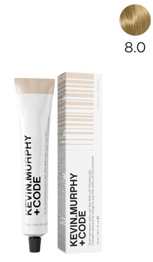 K.M+Code 8.0 8N Light.Blonde.Natural Краска для волос 100 мл Smart Permanent Colour Lamellar Technology