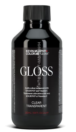 Color.Me Gloss Прозрачный гель-блеск Transparent Hair c кислым pH Gloss Acidic Clear 250 мл