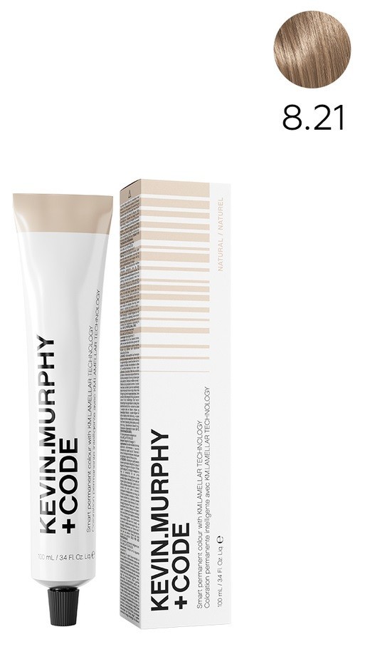 K.M+Code 8.21 8BA Light.Blonde.Beige.Ash Краска для волос 100 мл Smart Permanent Colour Lamellar Technology