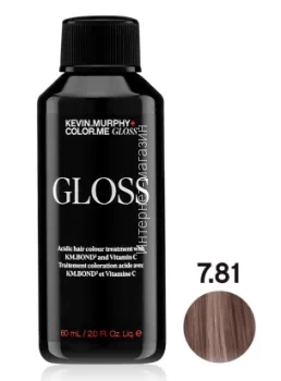 Color.Me Gloss Полуперманентная краска-гель c кислым pH Gloss Acidic 7.81/7VA 60 мл Средний Блонд Фиолет Пепельный Medium.Blonde.Violet.Ash  