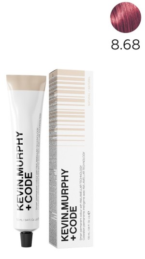 K.M+Code 8.68 8RV Light.Blonde.Red.Violet Краска для волос 100 мл Smart Permanent Colour Lamellar Technology